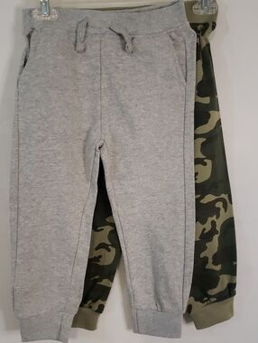 Truth Substance Kids Tonal Camo/Heather Gray 2-piece Jogger Pants, 4T